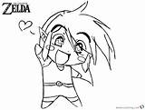 Zelda Coloring Pages Link Chibi Legend Heart Printable Kids Print Bettercoloring sketch template