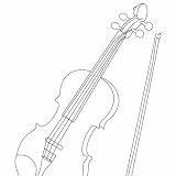 Colorear Violin Violines Violonchelos sketch template