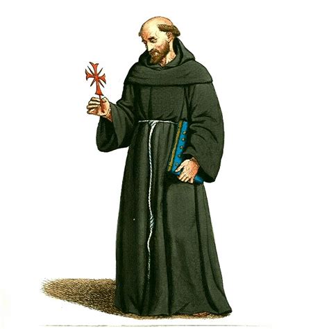 File Medieval Priest Friar Or Monk 4  Wikimedia