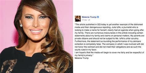 Melania Trump Criticizes Gq Profile