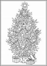 Christmas Coloring Tree Pages Colouring Doverpublications Book Publications Dover Weihnachten Malvorlagen Mandala Printable Color Visit Stamping Trees Adult 保存 sketch template