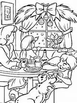 Repas Famille Noël Coloriages sketch template