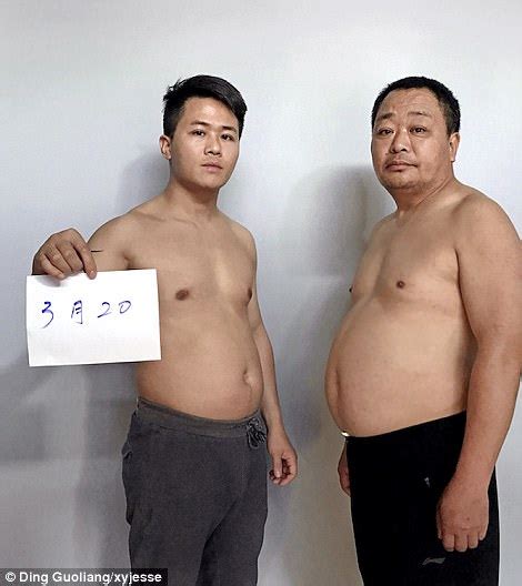 Chinese Father And Son Share Weight Loss Journey Together Daily Mail
