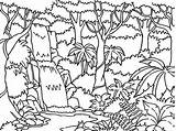 Pages Jungle Coloring Leaves Preschool Animals Getcolorings sketch template