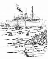 Titanic Coloring Pages Ship Movie Drawing Printable Getcolorings Survivor Getdrawings Color Colorings sketch template