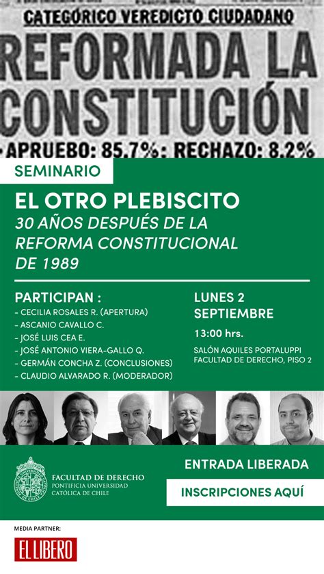 Seminario El Otro Plebiscito 30 Años Después De La Reforma