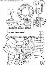 Coloring Chimney Claus Santa Christmas Pages Book sketch template