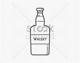 Drawing Bottle Alcohol Easy Whisky Clipart Kindpng sketch template