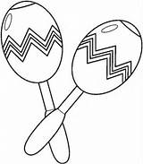 Maracas Coloring Drawing Pages Para Colorear Paintingvalley sketch template