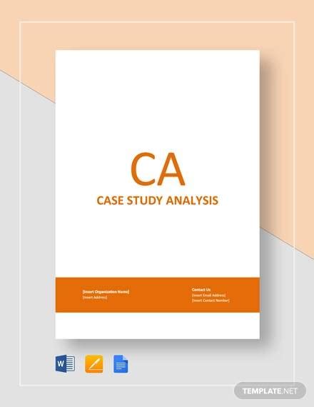 sample case analysis templates  ms word  google docs