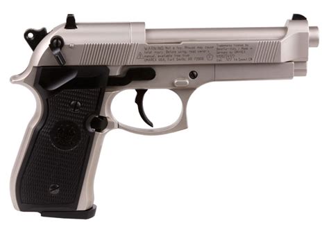 Beretta 92fs Co2 Nickel Black Grips Air Pistol The Hunting Edge