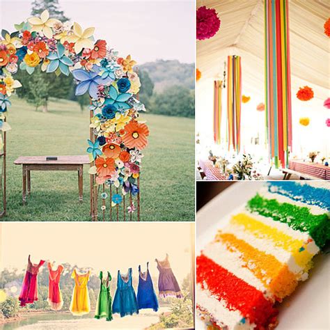 Rainbow Wedding Theme Popsugar Love And Sex