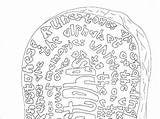 Runestones Viking Colouring History sketch template