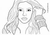 Coloring Pages Shakira Printable People Kids Famous Women Celebrity Books Print Celebrities Singers Color Harmony Fifth Sheets Choose Board Cute sketch template