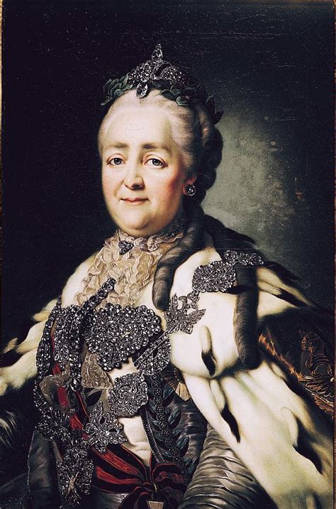 Portrait Of Catherine Ii 1729 96 Of Russia Oil On Canvas