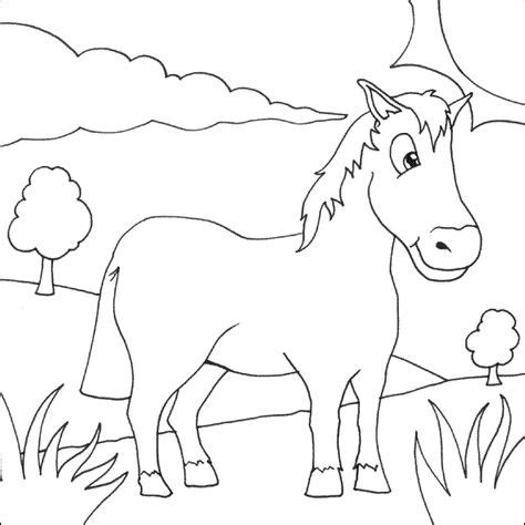 printable horse   kids print    coloring pages