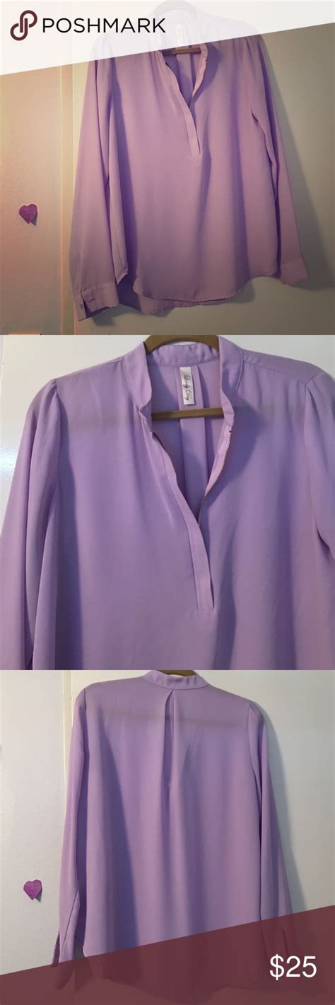 lavender blouse lavender blouse blouse zip blouse