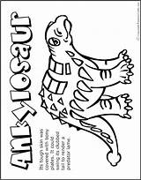 Dinosaur Freekidscrafts Ankylosaurus Tsgos Ausmalbild sketch template