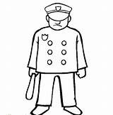 Police Officer Kids Coloring Drawing Pages Uniform Clipart Policeman Color Sheets Traffic Cliparts Library School Clip Online sketch template