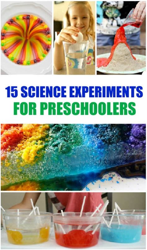 science experiments  preschoolers science activities projects