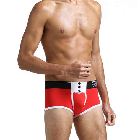 Zhongshan Underwear Factory Red Tight Gay Men Underwear Mens Boxers