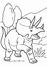 Dinosaur Coloring Pages Kids Printable Triceratops Dinosaurs Painting Sheets Simple Animals Print Index Angry Printables Flower Preschool Disney Fargelegging Boys sketch template