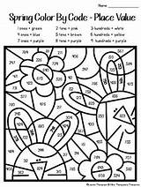 Grade Spring Color Code Second Coloring Pages 2nd Kindergarten Number Teacherspayteachers Educational Preview источник sketch template