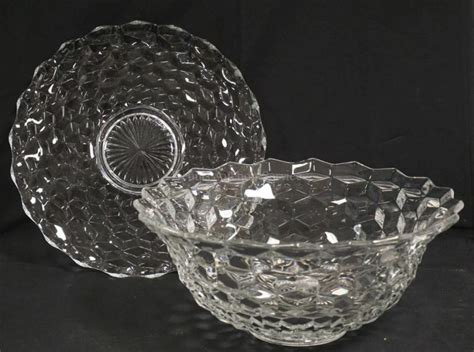 Sold Price 2 Pieces Of Fostoria American Glassware A Bowl Measuring