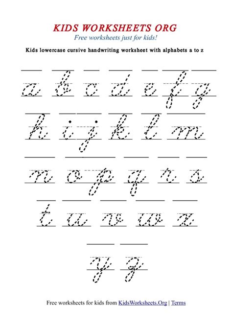 images   printable cursive alphabet letter worksheets