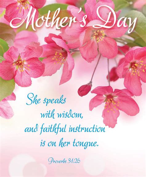 Proverbs 31 26 Bulletin Covers Mother S Day Church Bulletins