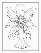Molly Harrison Fairies Adults Ausmalbilder Getdrawings Mandala Winx Enchanted Kreativ Elfen Moon sketch template
