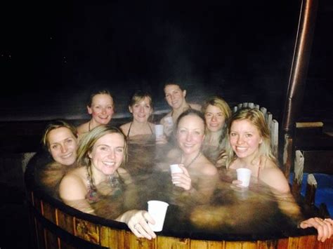 Hot Tub Fun Picture Of Chalet Sterwen Landry Tripadvisor