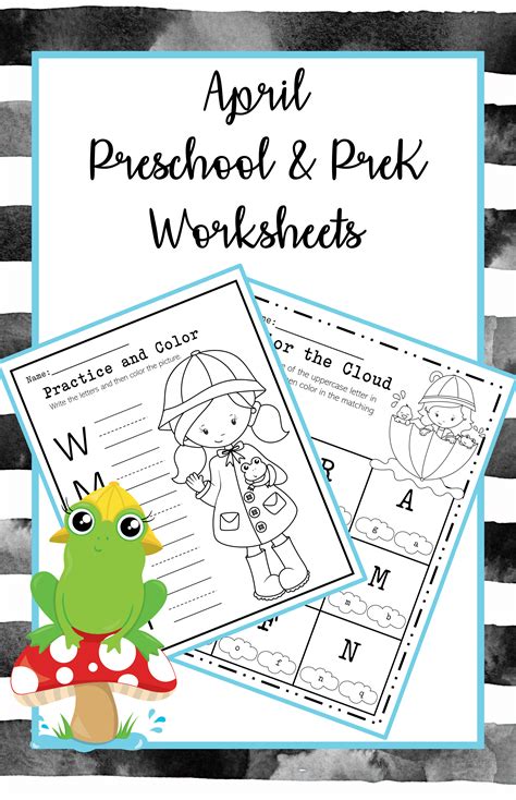 april showers preschool activities pre k worksheets