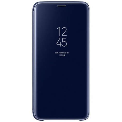 samsung clear view standing cover blue galaxy  belsimpel