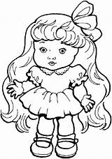 Doll Coloring Pages Dolls Printable Bratz Dollhouse Troll Color Getcolorings Chucky Getdrawings Kids Toys Beautiful Colorings sketch template