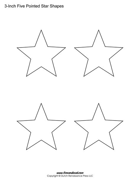 printable  pointed stars tims printables