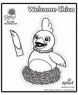 Chica Toy Coloring Pages Show Template sketch template
