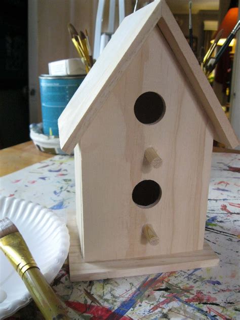 donnas art  mourning dove cottage  copy cat bird house