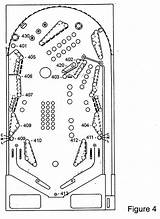 Pinball Patents Playfield Drawing sketch template