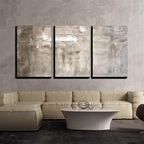 wall  piece canvas wall art brown  beige abstract art painting modern home decor