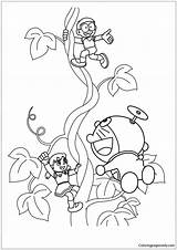 Doraemon Friends His Pages Coloring Color Coloringpagesonly sketch template