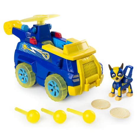 paw patrol mighty pups chases flip fly    transforming