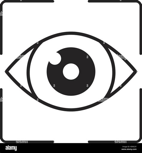 eye emblem icon image vector illustration design stock vector image