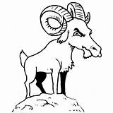 Goat Coloring Pages Mountain Happy Boer Kids Getcolorings Color sketch template