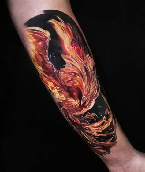 fire phoenix tattoo designs