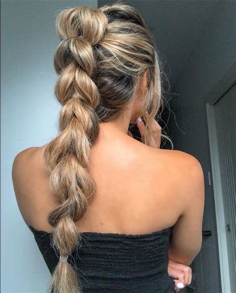 beautiful braided ponytail hairstyles   easily   glossychic