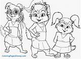 Alvin Chipmunks Coloring Pages Chipettes Halloween Kids Town Drawing Printable Getdrawings Brittany Color Print Character Ages Years Old Getcolorings Lovely sketch template