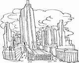 Skyline Coloring York City Template Sketch Getdrawings sketch template