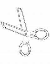 Scissors Coloring Pages Scissor Kids Drawing Comb Getdrawings Outline sketch template