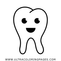 happy tooth coloring page ultra coloring pages